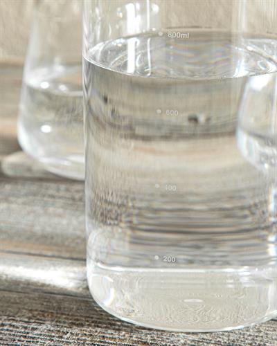 Daphne Borosilicate Silicone Lid Water Bottle 800 ml Beige