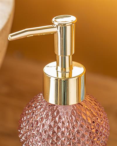 Darcy Glass Liquid Soap Dispense 350 ml Pink