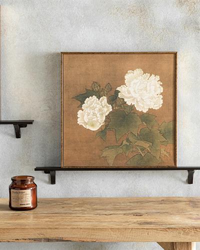 Dark Rose 1 Painting 30x30 cm Gold