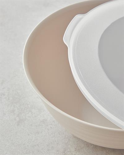 Deanna Кутия За Съхранение 3 части Пластмаса 1-2-3 л Кремав