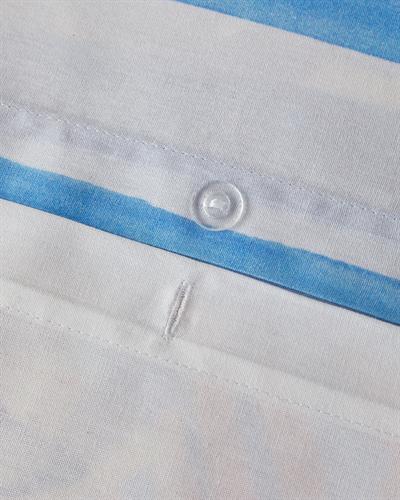 Deep Ocean Спален Комплект Кралски размер Мек памук с дигитална щампа 240x220 см Син