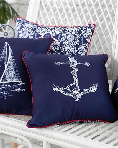 Deep Sea Декоративна Възглавница 45x45 см Морскосин