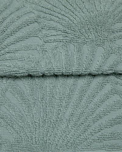 Deep Sea Ikat Кърпа За Ръце С ресни Жакардов 30x45 см Зелен
