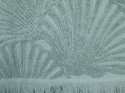 Deep Sea Ikat ХАВЛИЯ ЗА ЛИЦЕ С ресни Жакардов 50x80 cm Green
