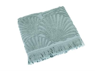 Deep Sea Ikat ХАВЛИЯ ЗА ЛИЦЕ С ресни Жакардов 50x80 cm Green