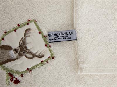 Deer Tartan ХАВЛИИ ЗА РЪЦЕ 30x45 cm Ecru