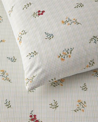 Спален Комплект Единичен Лесно за гладене 160x220 см Зелен - Червен.