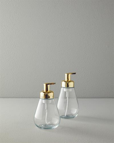 Delicia Дозатор За Течен Сапун За Баня Стъкло 10x10x18см Прозрачен