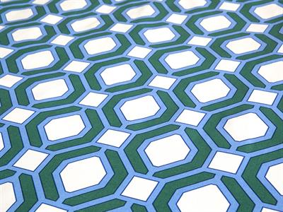 Delilah Комплект Спално Бель Единичен Размер, Памучен, Синьо-Зелено, 160 X 220 Cm