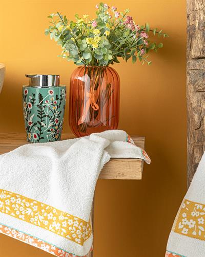 Delilah Кърпа За Ръце Жакардов С борд 30x40 см Бял