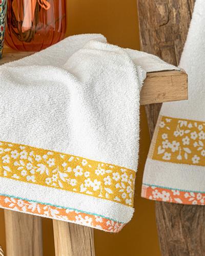 Delilah Кърпа За Ръце Жакардов С борд 30x40 см Бял