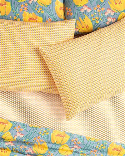 Delta Кълъфка За Възглавница 2Бр., Лесно За Гладене, Жълто, 50 X 70 Cm