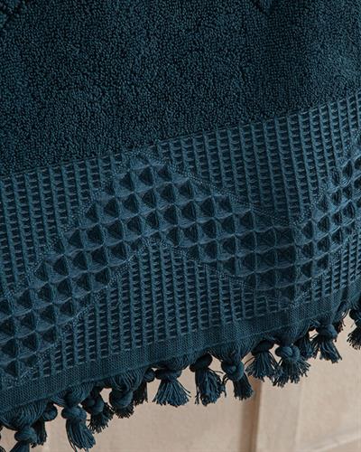 Delta Кърпа За Баня С ресни С ресни 70x140 см Петроленосин