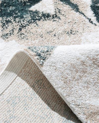 Deltoid Постелка За Баня Памучен Памучен флош 60x90 см Бял - Бежов - Бледосин