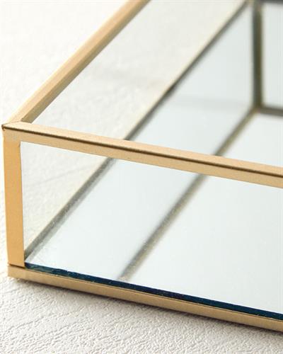 Deluxe Декоративна Табла Стъкло, Златисто, 0
