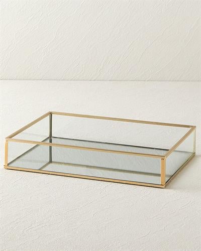 Deluxe Декоративна Табла Стъкло, Златисто, 0