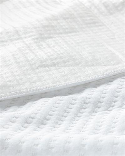 Deluxe Протектор За Матрак Устойчив на влага единичен Памучен полиестер 120x200 + 30 см Бял