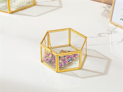 Deluxe Декоративна Кутия 14x7,5 см Златен