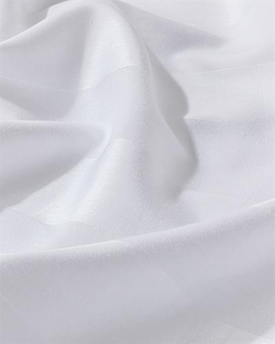 Deluxe Спален Комплект Супер кралски Памучен сатен райе 260x220 cm Бял