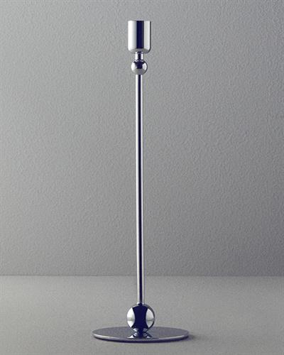 Deluxe Свещник 3 бр. Метал 10x32,5+10x27,5+10x22,5 см Сребърен.