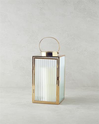 Deluxe Metal Lantern 39 cm Gold