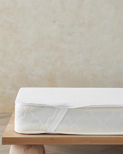 Deluxe 3D Бебешки Протектор За Матрак Устойчив на влага 70x140 см Бял