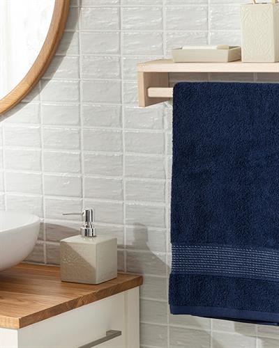 Deluxe Хавлия За Лице Low Twist, Памучен, Тъмно Синьо, 50 X 70 Cm