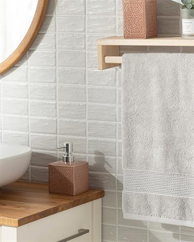 Deluxe Хавлия За Лице Low Twist, Памучен, Сиво, 50 X 70 Cm