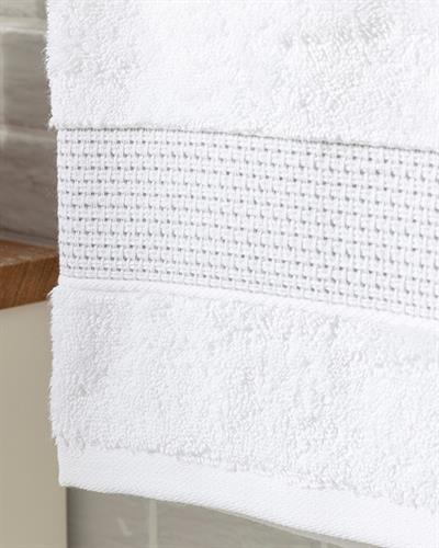 Deluxe Хавлия За Лице Low Twist, Памучен, Бяло, 50 X 90 Cm