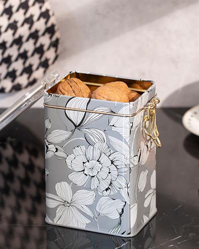 Denby Кутия За Съхранение Правоъгълен Метал 15,0x7,5x10,0 см Бежов - Бял