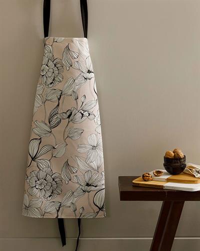 Denby Кухненска Престилка Регулируем Полиестер 65x75 см Бежов - Черен