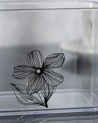 Denby Bright Съд За Съхранение С дървен капак Пластмаса 1 л Прозрачен