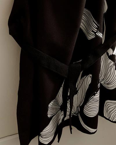 Denby Dark Кухненска Престилка Регулируем Полиестер 65x75 см Черен - Бял