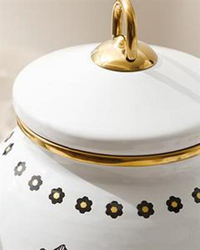 Denby Pied de poule ЧАЙНИК Емайлиран 2,5 L Black