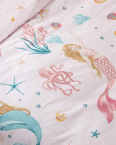 Deniz Kızı Детско Спално Бельо Момиче, Памучен, Розово, 160 X 220 Cm