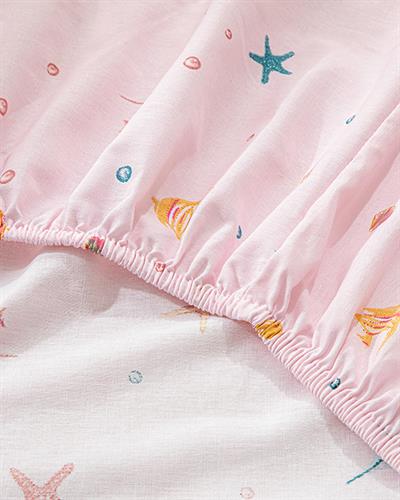 Deniz Kızı Детско Спално Бельо Момиче, Памучен, Розово, 160 X 220 Cm