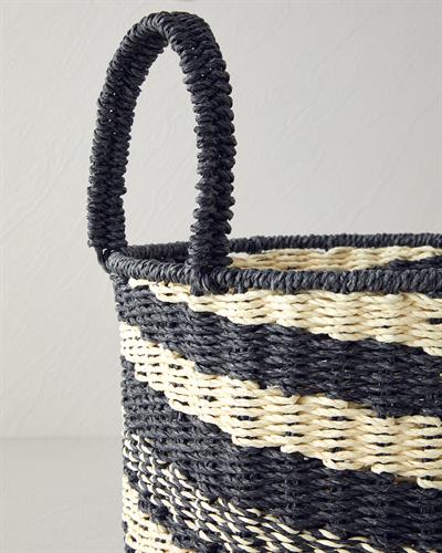 Denver Кошница Хартиено влакно 25x20 см Натурален - Черен