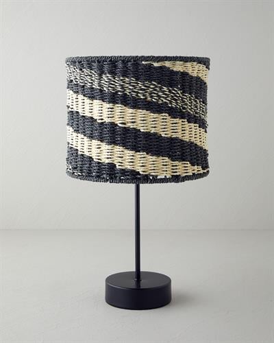 Denver Абажур Хартиено влакно 25x20 см Натурален - Черен