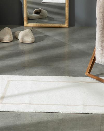 Dia Cotton Bathroom Mat 60x90 cm Beige - Ecru