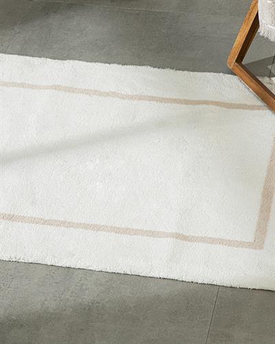Dia Cotton Bathroom Mat 60x90 cm Beige - Ecru