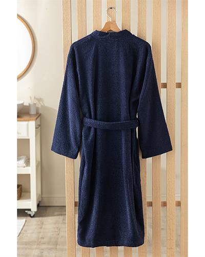 Dia Cottony Kimono Bathrobe S-M Dark Blue