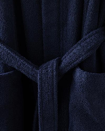 Dia Cottony Kimono Bathrobe S-M Dark Blue