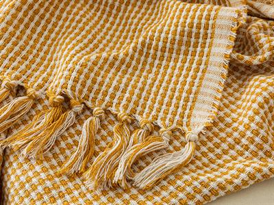 Dialine Шал За Диван 130x170 см Горчица