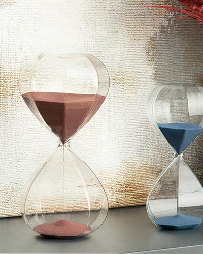 Diamond Пясъчен Часовник 15 мин. Стъкло 9x20 cm Бордо