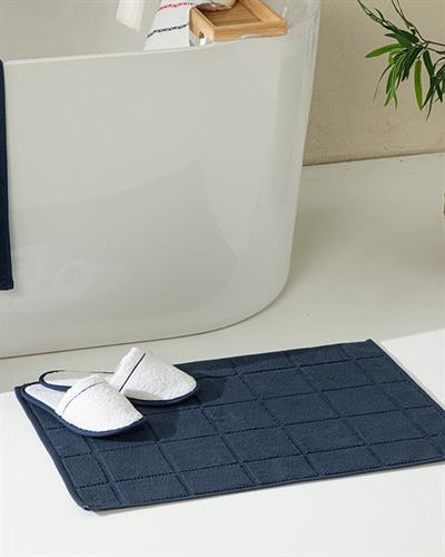 Diamond Кърпа За Крака Ориз 50x70 см Морскосин