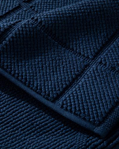 Diamond Кърпа За Крака Ориз 50x70 см Морскосин