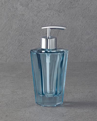 Diamond Дозатор За Течен Сапун За Баня Стъкло 9x9x16,5см Син