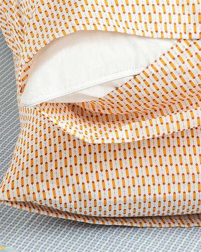 Diamond Stripe Кълъфка За Възглавница 2Бр., Лесно За Гладене, Жълто, 50 X 70 Cm