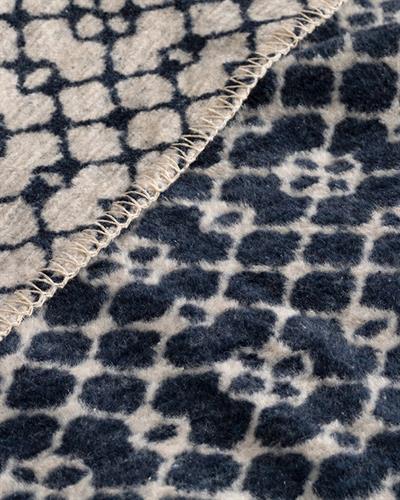 Diamond Vitrail Одеяло Единичен Памучен 150x200 см Морскосин