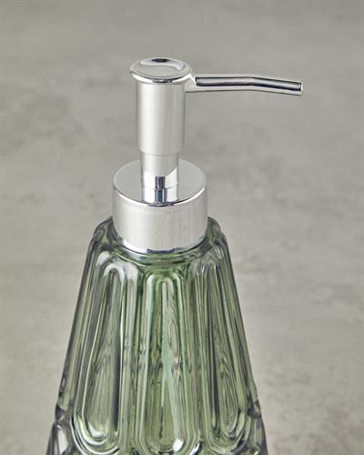 Diana Glass Liquid Soap Dispense 10x22 cm LightGreen